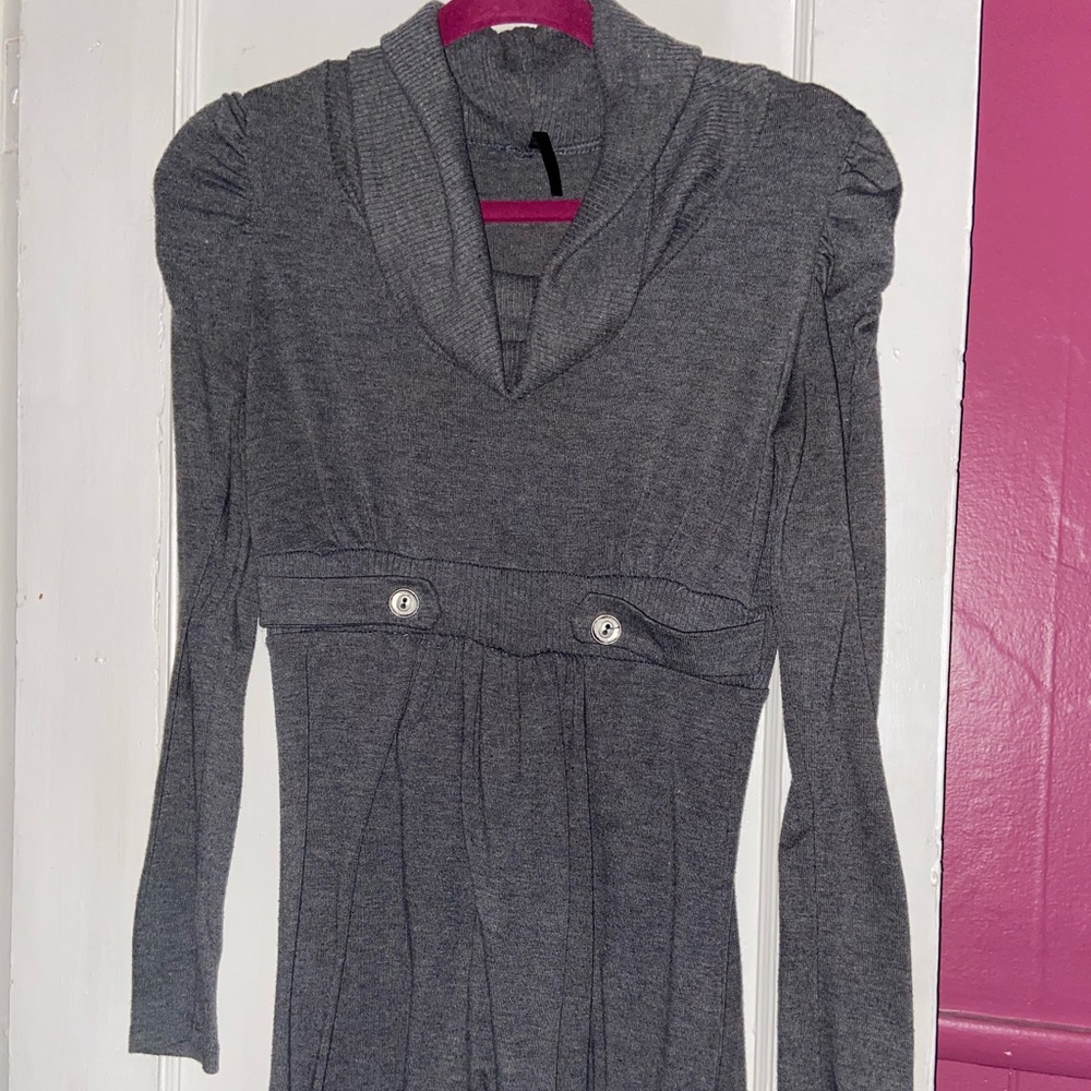 Gray sweater dress size: M